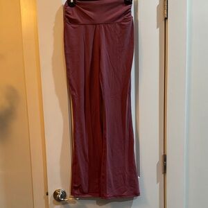 Girls Dusty Rose Flared Pants